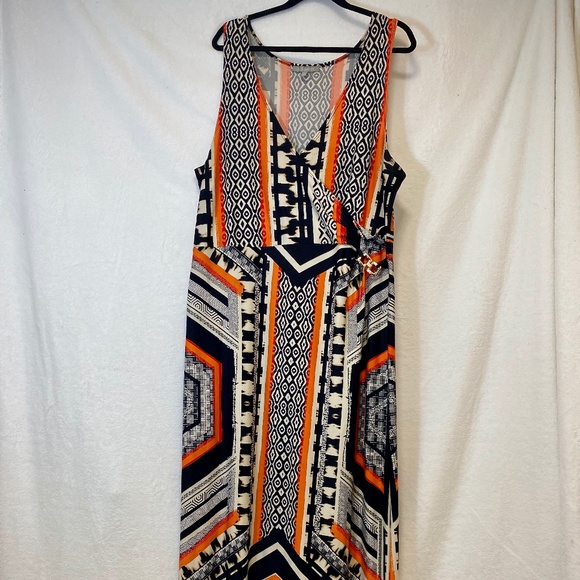 Sleeveless V-Neck Maxi Dress - Picture 1 of 13